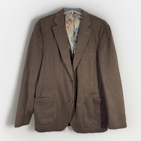 Kroon Blazer Mens 40R Brown Corduroy Matthews Wash 2 Button Sport Coat Jacket - Picture 2 of 10